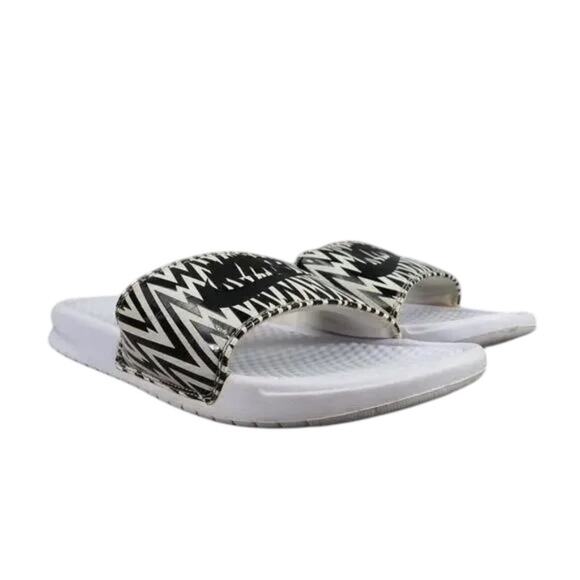 Nike Shoes Womens 10 Sandals Slides Benassi Sport Recovery Comfort Casual Print - Picture 12 of 12